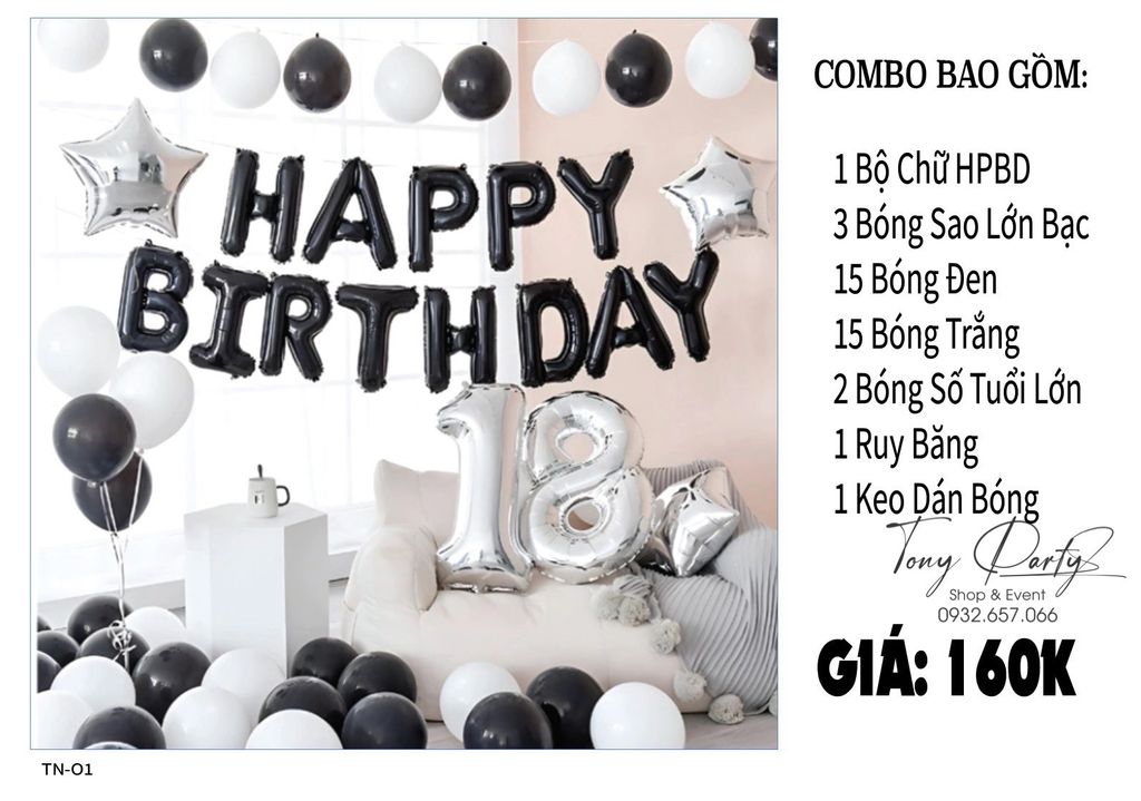  Set Combo Trang Trí Sinh Nhật TN 01 