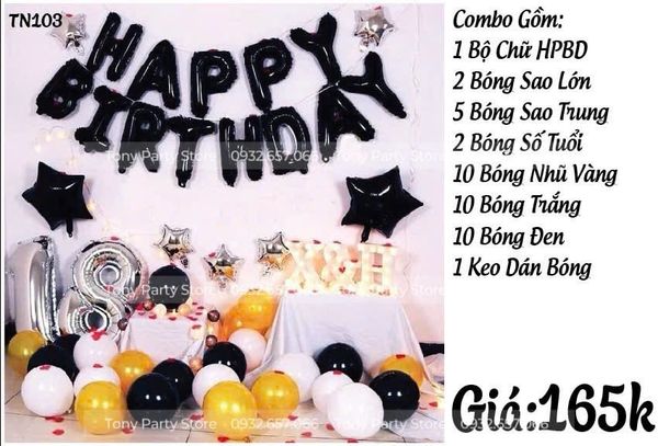  Set Trang Trí Sinh Nhật TN 103 