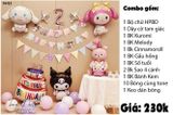  Set Trang Trí Sinh Nhật Kuromi TN 123 