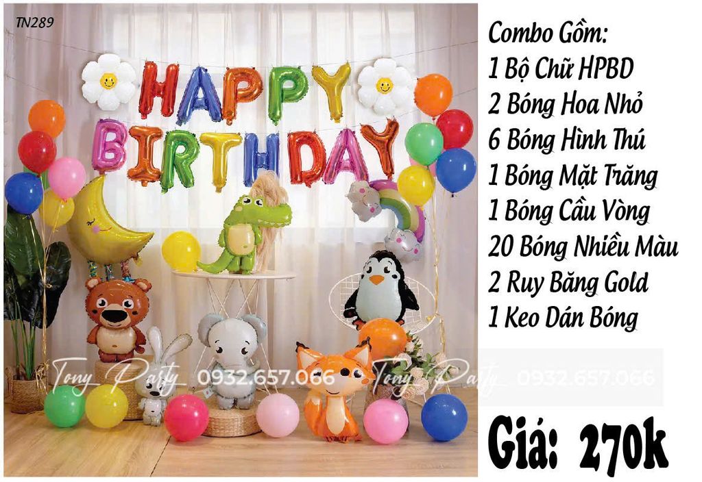  Set Trang Trí Sinh Nhật TN 289 