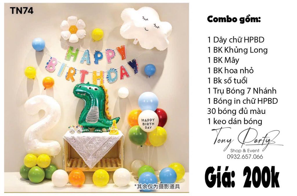  Set Trang Trí Sinh Nhật TN 74 