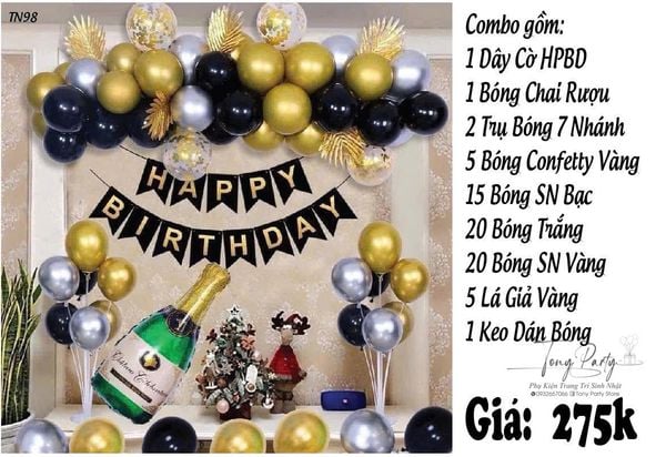  Set Combo Trang Trí Sinh Nhật TN 98 