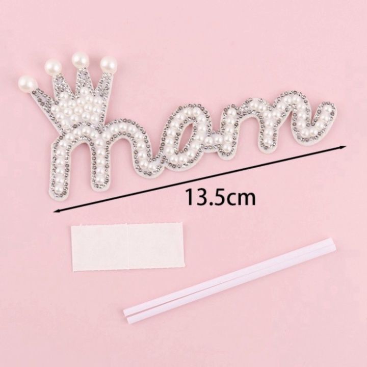  Chữ MOM Đính Đá 