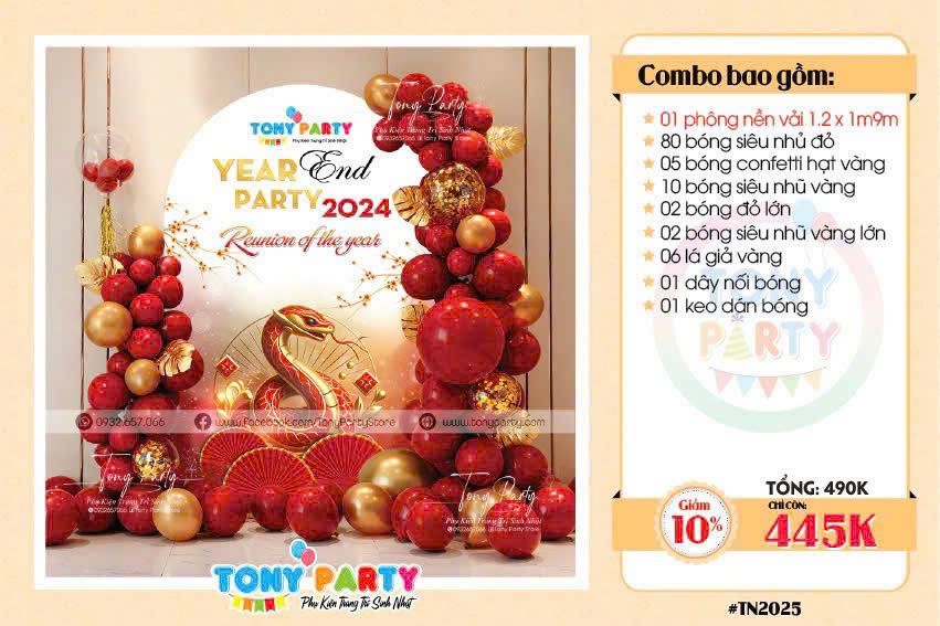  Set Trang Trí Tiệc Tất Niên TN2025 