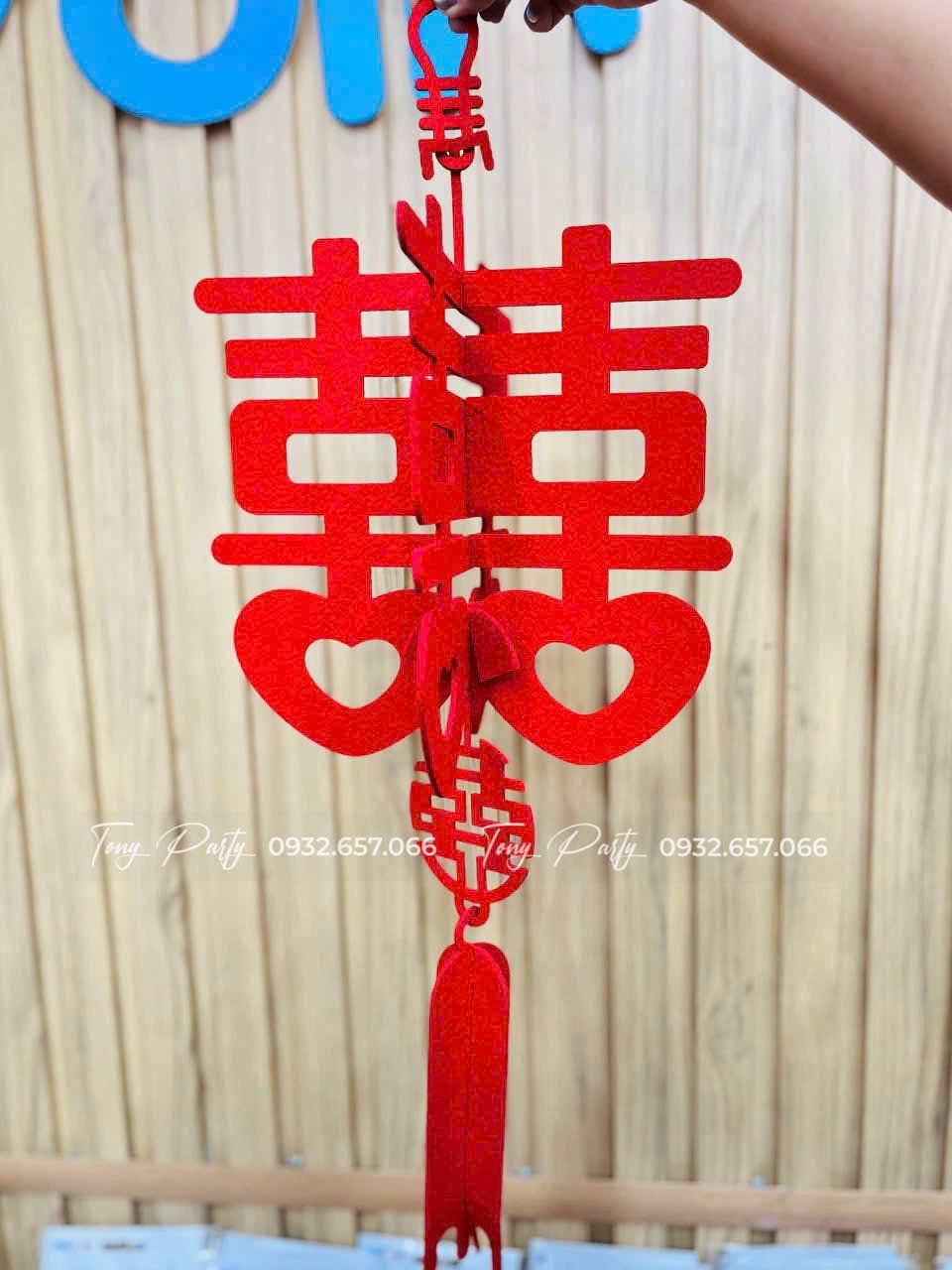  Lồng Đèn Hỷ 3D 
