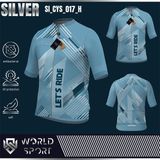  Cycling Jersey Silver SI_CYS_017 