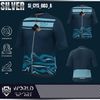 Cycling Jersey Silver SI_CYS_003