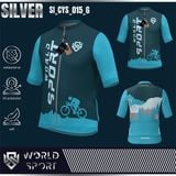  Cycling Jersey Silver SI_CYS_015 