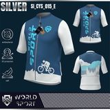  Cycling Jersey Silver SI_CYS_015 