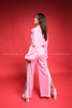  Outfit Phối Sẵn - (Quần Suông Ống Loe phối Cutout Hồng) 