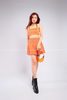  Outfit Phối Sẵn - ( váy Cam phối Áo Quây 2 Dây Cam ) 