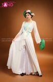  Yếm Lụa Trơn Màu Xanh Da Trời  TYK0802 Khoác Tơ Trắng TTK0001 
