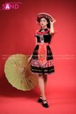  NHM0404 H'Mông Đen Đỏ Nữ DMD0501 Mấn H'Mông Hồng (kèm mấn nhỏ) 