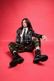  Outfit Phối Sẵn - (Quần Jogger Camo phối Áo Khoác Da Phối Túi) 