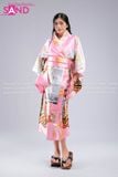  Áo Kimono Hoạ Tiết - Hồng Nhạt 