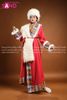  TNG0403 Set Tây Tạng Mông Cổ Đỏ Trắng  Nữ 