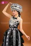 NHM0106 Trang Phục miêu Cương Nữ Thiết Kế Đen 