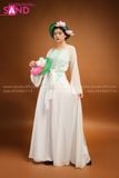  Yếm Lụa Trơn Màu Xanh Da Trời  TYK0802 Khoác Tơ Trắng TTK0001 