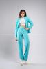  Outfit Phối Sẵn - (Set Vest Quần Ống Suông Xanh Biển Nữ) 