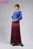  TNY0801 Trang Phục Myanmar Ren Xanh Đỏ - Nữ 