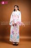  TNN0003 Set Kimono Trắng Hoạ Tiết Hoa 