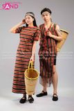  NTN0601 Trang Phục Dân Tộc Brâu (Tây Nguyên Thổ Cẩm Nam Cam) 
