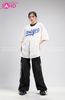  Outfit Phối Sẵn - (HQN0101 Quần Dài Đen Nắp Túi Hộp Ngang Phối Dây phối HAB0001 Áo Bóng Chày Trắng Số 17) 