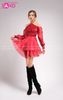  Outfit Phối Sẵn - (Set Nhảy Kim Sa Đỏ 03 Phối Boot Nhung Đen ) 