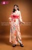 TNN0601 Set Kimono Cam Đỏ Hoạ Tiết Hoa 