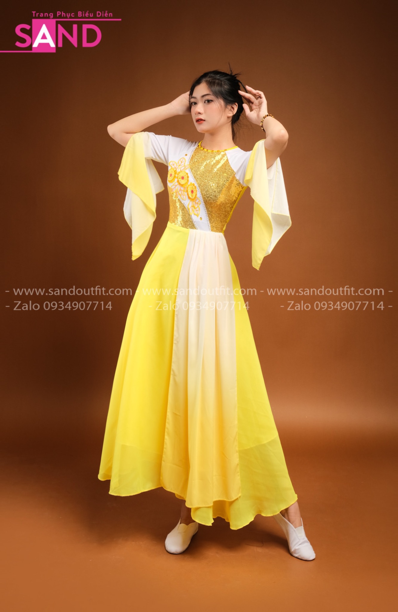 Thuê váy múa sen đẹp,rẻ ở đâu? Mới 100%, giá: 70.000đ, gọi: 0986 987 839,  Quận Gò Vấp - Hồ Chí Minh, id-93630b00