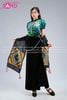  NTH0901 Trang Phục Dân Tộc Thái Nữ Vẽ Tay  - Xanh Lá 