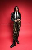  Outfit Phối Sẵn - (Quần Jogger Camo phối Áo Khoác Da Phối Túi) 