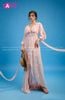  VBM0705 Váy Maxi Loang Tím tay Lơi Dáng Xoè 