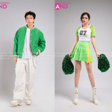  Outfit Phối Sẵn - (Set Cổ Động Xanh Bơ) 