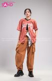  Outfit Phối Sẵn - (HQR1001 Quần Jogger Thụng Ống Rộng Túi Hộp Nâu phối HAB1001 Áo Bóng Chày Sọc Sand Màu Nâu) 