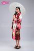  TNN0403 Áo Kimono Hoạ Tiết Trắng - Đỏ Đô 