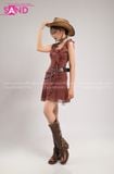  Outfit Phối Sẵn - (Đầm Nâu Trang Phục Cao Bồi) 