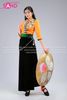  NTH0601 Trang Phục Dân Tộc Thái Nữ Thiết Kế  Vẽ Tay  - Cam 