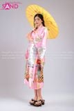  Áo Kimono Hoạ Tiết - Hồng Nhạt 