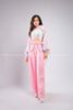  Outfit Phối Sẵn - (Quần Ống Loe Hồng phối Cutout Hồng Ánh Kim) 