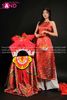  TYD0410 Yếm Đỏ Thêu Thiết Kế 