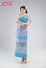  TNT0811 Trang Phục  Dân Tộc Khơ Me / Thái Lan Nữ - Tím Xanh 