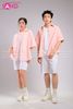  Outfit Phối Sẵn - ( HST0001 Quần Short Trắng Form Rộng Nam phối HAS0501 Áo Sơ Mi Ngắn Tay Pastel Form Rộng Freesize- Màu Hồng) 