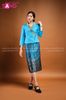  NLO0802 Trang Phục Dân Tộc Lào Màu Xanh Da Trời 