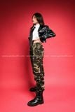  Outfit Phối Sẵn - (Quần Jogger Camo phối Áo Khoác Da Phối Túi) 