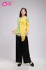  TBT0308 Áo Bà Ba Caro Táp Vàng Nữ 