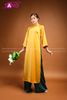  TAC0309 Áo Dài Lụa Tây Thi Vàng Đồng 