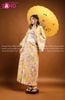  TNN0301 Set Kimono Vàng Hoạ Tiết Hoa 
