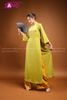  TAC0907 Áo Dài Lụa Tây Thi Vàng Chuối 