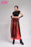  Outfit Phối Sẵn - (Quần Váy Múa Cổ Trang Phối Áo Croptop Body Tay Ngắn Basic ) 